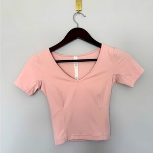 Lululemon Nulu Cropped Yoga Short Sleeve Shirt